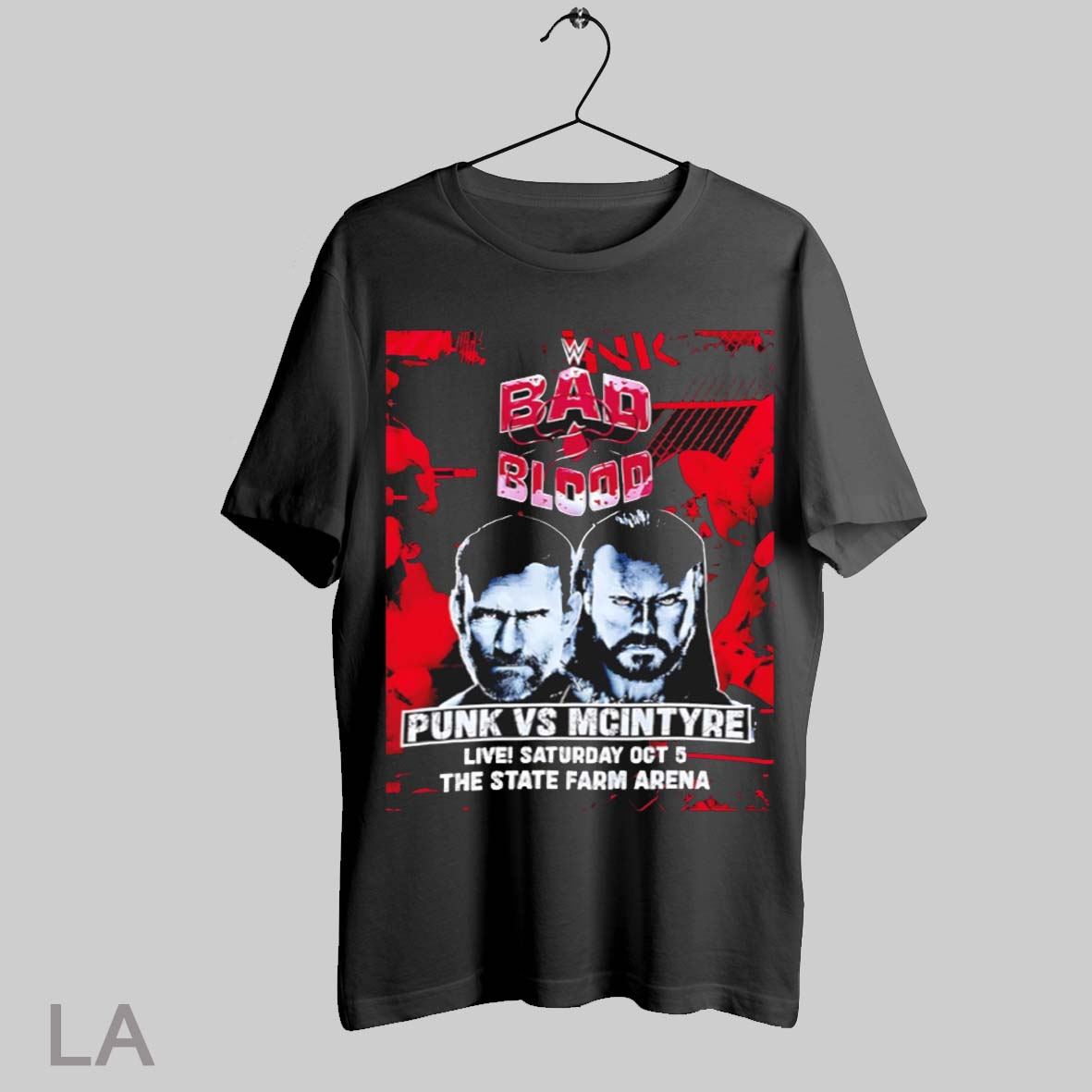 Top Wwe Bad Blood Punk Vs Mcintyre Live Saturday Oct 5 The State Farm Arena T Shirt Sweatshirt Hoodie Shirt