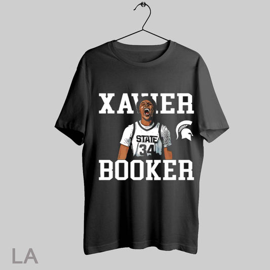 Top Xavier Booker Michigan State Spartans Scream T Shirt Sweatshirt Hoodie Shirt