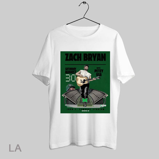 Top Zach Bryan Concert Joan C Edwards Stadium In Huntington West Virginia On August 30 2025 T Shirt Sweatshirt Hoodie Shirt