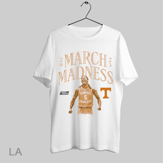 Top Zakai Zeigler Tennessee Volunteers Basketball 2025 Ncaa March Madness Graphic T Shirt Sweatshirt Hoodie Shirt