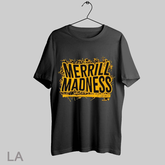 Top Ackson Merrill Merrill Madness Bat Text San Diego Padres Baseball Mlb Graphic 2025 T Shirt Sweatshirt Hoodie Shirt