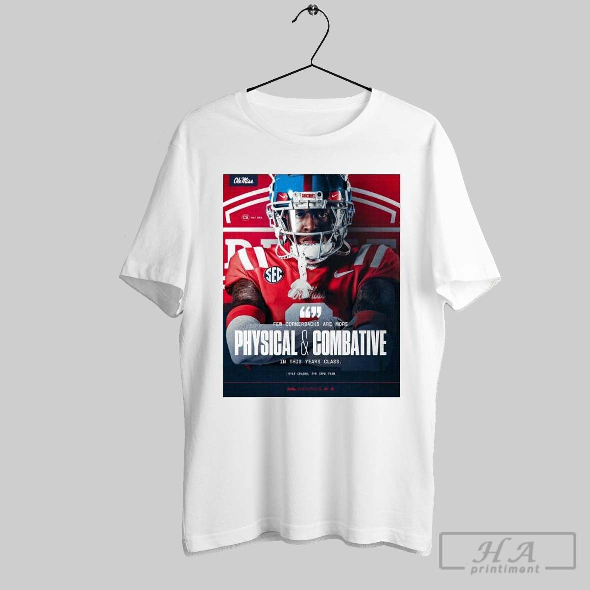 Trenayvian Amos Few Cornerbacks Are More Physical And Combative In This Years Class Ole Miss Rebels Poster T Shirt