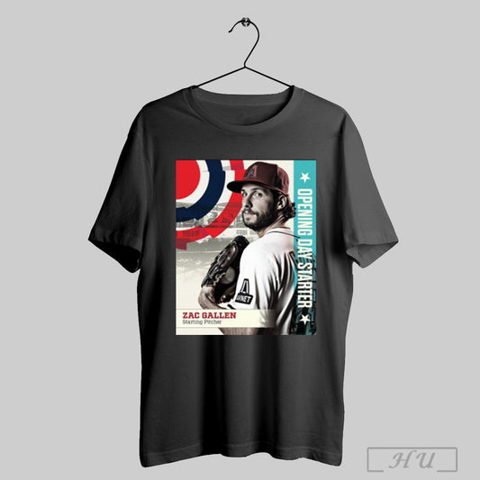 Trending Arizona Diamondbacks Baseball Zac Gallen Starting Pitcher 2025 Mlb Opening Day Starter Poster T Shirt Sweatshirt