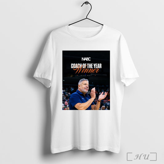 Trending Auburn Tigers Mens Basketball Congrats Bruce Pearl Nabc Coach Of The Year Winner Poster T Shirt Sweatshirt
