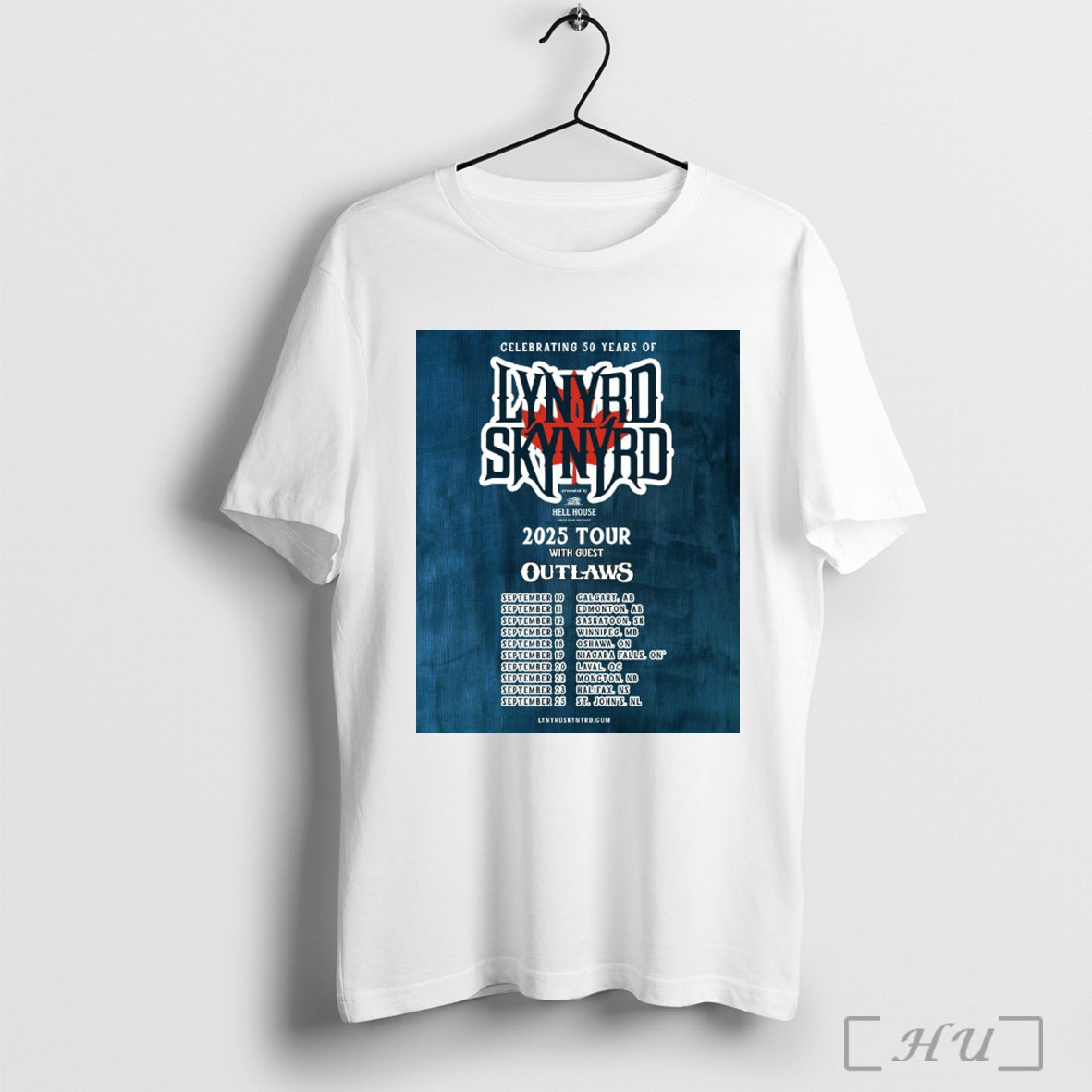 Trending Celebrating 50 Years Of Lynyrd Skynyrd 2025 Tour With Guest Outlaws September 2025 Poster T Shirt Sweatshirt