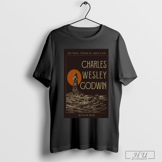 Trending Charles Wesley Godwin On March 13 2025 In Portland Me Tour Poster T Shirt