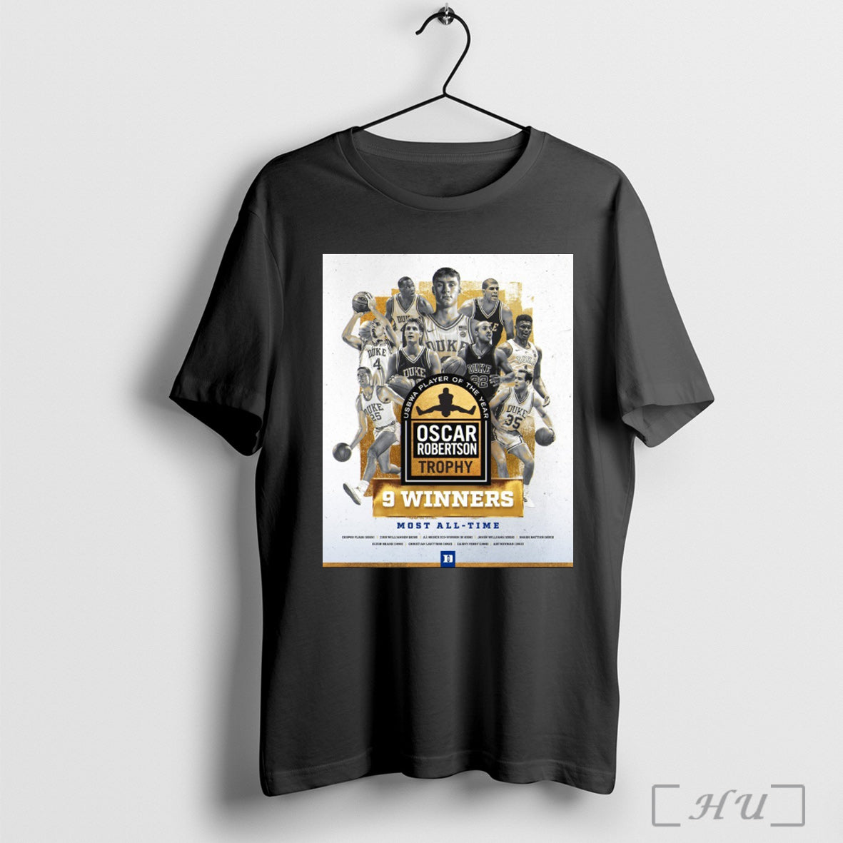 Trending Duke Mens Basketball Usbwa Player Of The Year Oscar Robertson Trophy 9 Winners Most All Time Poster T Shirt Sweatshirt