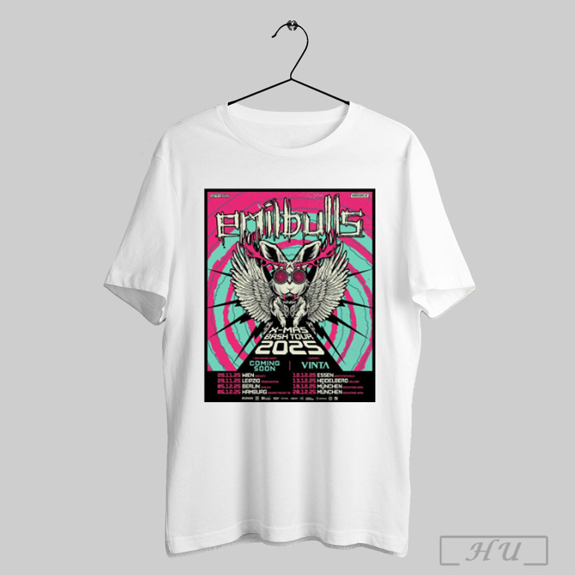 Trending Emil Bulls Xmas Bash Tour 2025 28 11 Wien Simm City 29 11 Leipzig Taubchental 05 12 Berlin Huxleys Poster T Shirt Sweatshirt