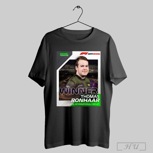 Trending F1 Esports Sim Racing Team Winner Thomas Ronhaar Lusail International Circuit 2025 Poster T Shirt Sweatshirt