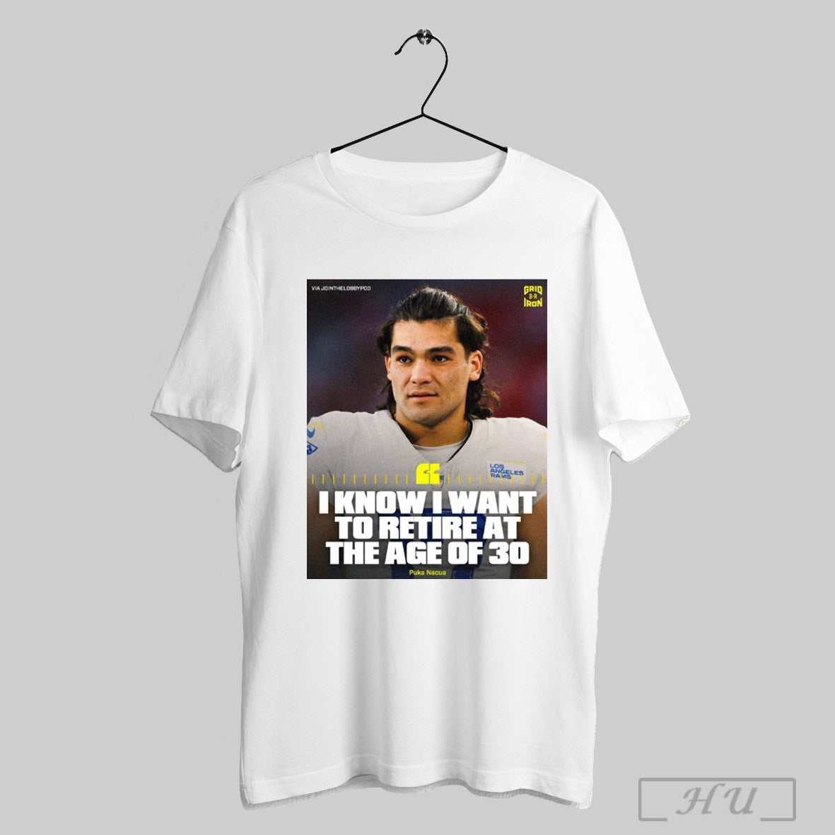 Trending I Know I Want To Retire At The Age Of 30 Puka Nacua Los Angeles Rams Football Poster T Shirt Sweatshirt