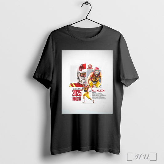 Trending Iowa State Cyclones Football Congratulations To A J Klein 2025 Iowa State Athletics Hall Of Fame Inductee Poster T Shirts Sweatshirt