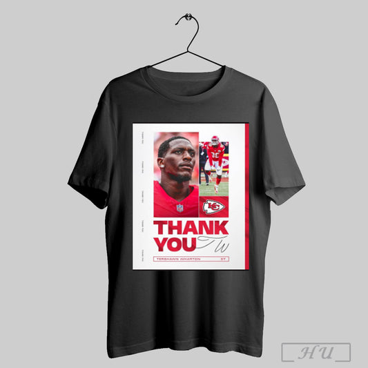 Trending Kansas City Chiefs Football Nfl Wishing You Well Thank You Tershawn Wharton Signature Poster T Shirt Sweatshirt