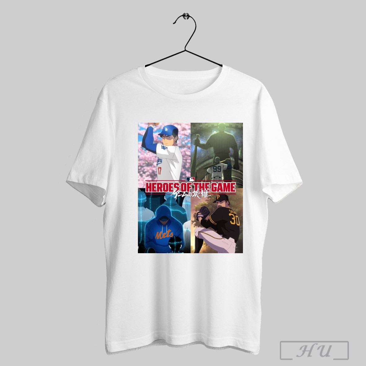 Trending Mlb Heroes Of The Game Shohei Ohtani Paul Skenes Aaron Judge And Juan Soto Anime Poster T Shirt Sweatshirt