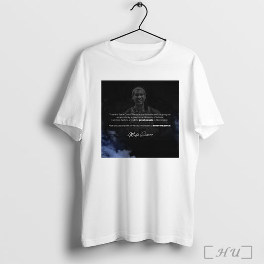 Trending Malik Ronsar I Want To Thank Coach Woodson And His Entire Staff For Giving Me An Opportunity To Play For The University Of Indiana Poster T Shirt Sweatshirt