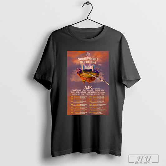 Trending Poster Ajr Somewhere In The Sky Tour 2025 With Special Guests Cavetown Goth Babe Quinn Xcii Chelsea Cutler T Shirt Sweatshirt