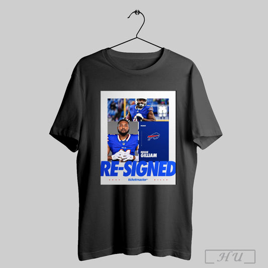 Trending Poster Fullback Reggie Gilliam Is Back Re Signed Buffalo Bills Football Nfl 2025 Go Bills T Shirt Sweatshirt