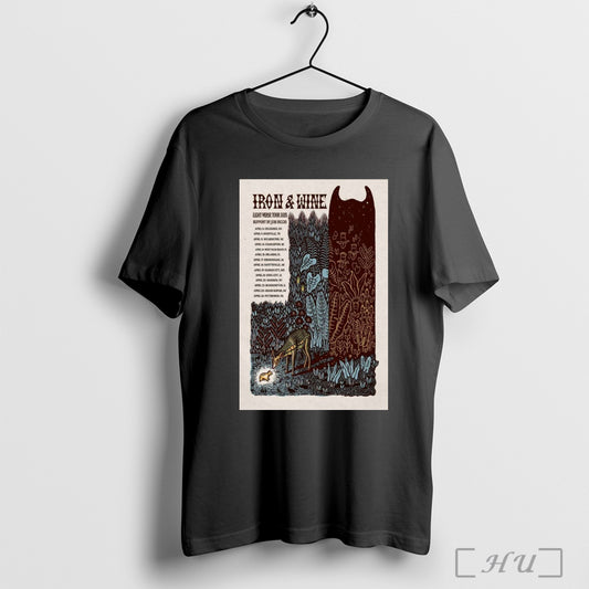 Trending Poster Iron Wine Light Verse Tour 2025 Support By Jobi Riccio April 8 Columbus Oh April 9 Knoxville Tn T Shirt Sweatshirt