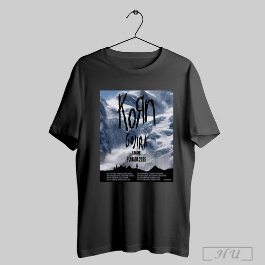 Trending Poster Korn Gojira Loathe Kanada 2025 Sep 17 Ottawa Canadian Tire Centre September 19 Quebec City Videotron Centre T Shirt Sweatshirt