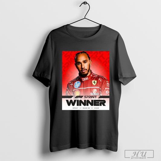 Trending Poster Lewis Hamilton Wins Formula 1 Sprint 2025 Chinese Grand Prix Sprint Race Winner With Ferrari Round 2 T Shirt Sweatshirt