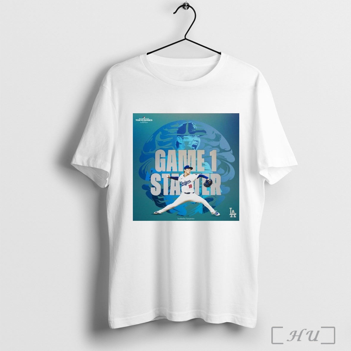 Trending Poster Los Angeles Dodgers Mlb Baseball 2025 Yoshinobu Yamamoto Game 1 Starters Mlb World Tour Tokyo Series T Shirts