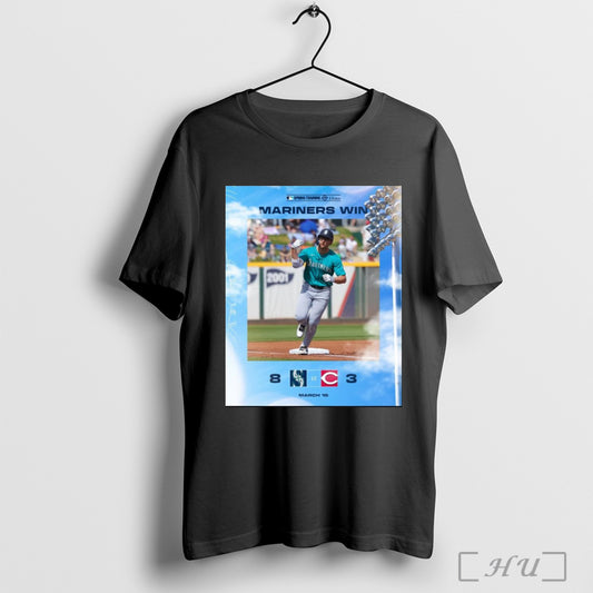 Trending Poster Mlb Spring Training Seattle Mariners Baseball 8 3 Cincinnati Reds Final Score March 16 T Shirt Sweatshirt