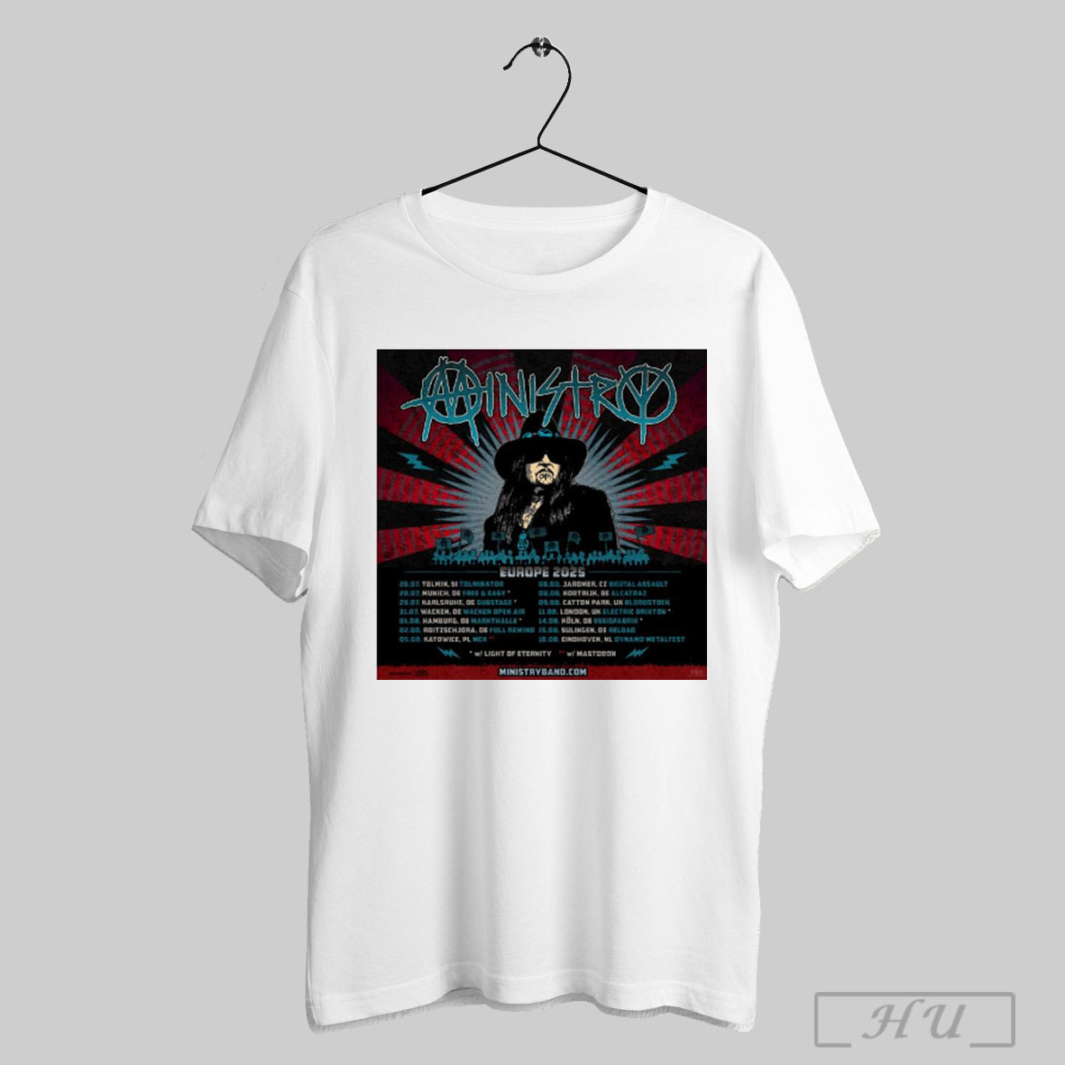 Trending Poster Ministry Summer Europe Tour 2025 Headline Shows With Light Of Eternity July And August T Shirt Sweatshirt