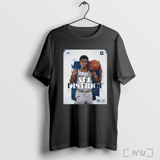 Trending Poster Notre Dame Fighting Irish Basketball Markus Burton Great Lakes Region All District Second Team T Shirt Sweatshirt