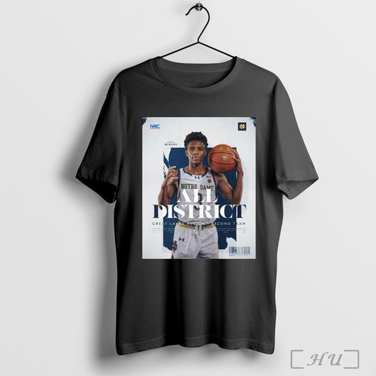 Trending Poster Notre Dame Mens Basketball Markus Burton Nabc Great Lakes All District Second Team T Shirt Sweatshirt