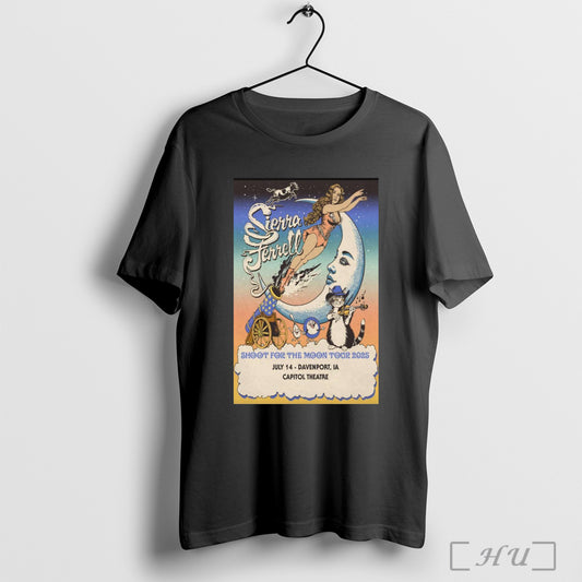 Trending Poster Sierra Ferrell Capitol Theatre In Davenport Ia July 14 Shoot For The Moon Tour 2025 T Shirt Sweatshirt