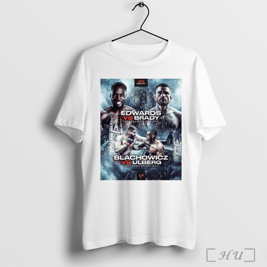 Trending Poster Ufc Fn Edwards Vs Brady Welterweight Bout Blachowicz Vs Ulberg Light Heavyweight Bout Mar 22 T Shirt Sweatshirt
