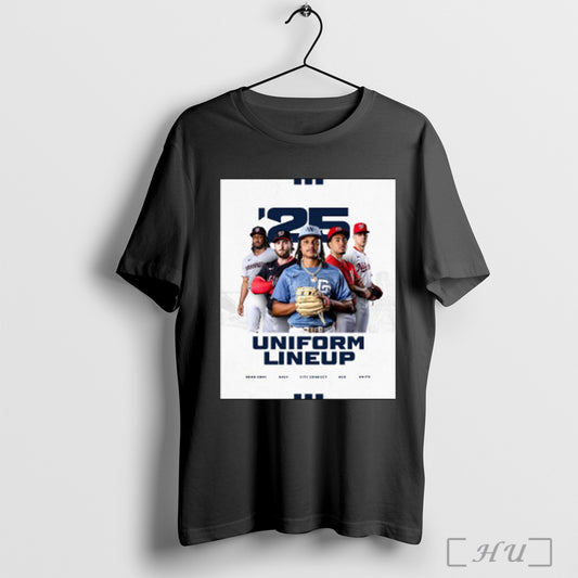 Trending Poster Washington Nationals Baseball Mlb 2025 Uniform Lineup Road Gray Navy City Connect Red White T Shirt Sweatshirt