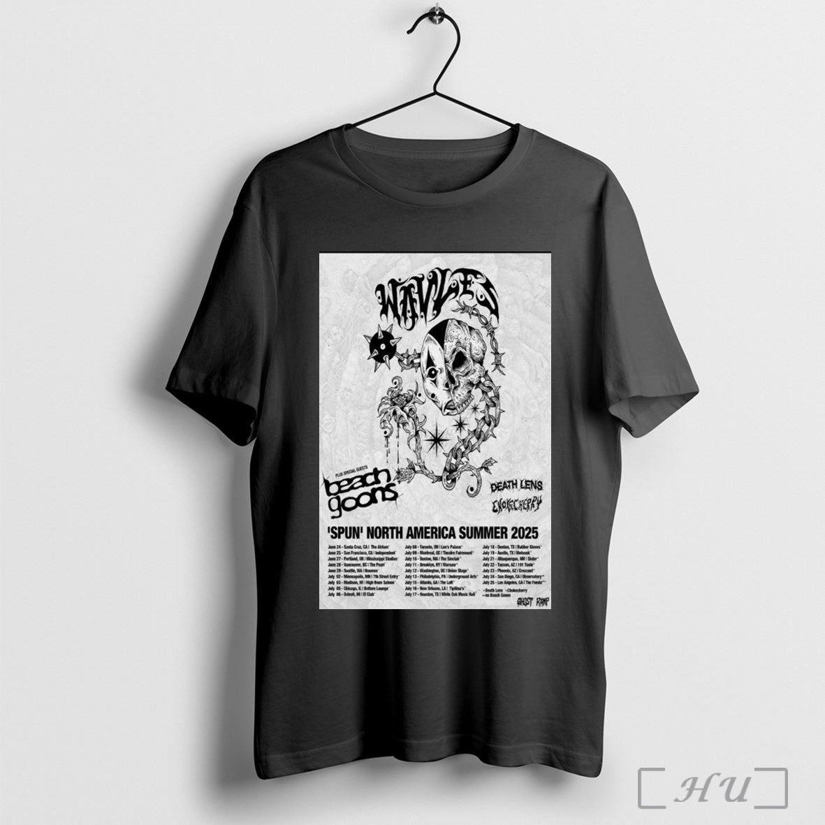 Trending Poster Wavves Spun North America Summer Show 2025 Plus Special Guests Beach Goons T Shirt Sweatshirt