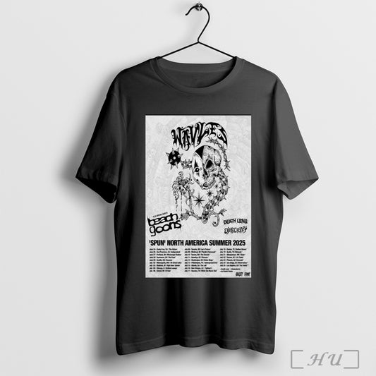 Trending Poster Wavves Spun North America Summer Show 2025 Plus Special Guests Beach Goons T Shirt Sweatshirt