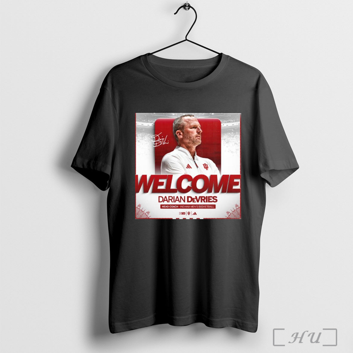 Trending Poster Welcome To Indiana Hoosiers Mens Basketball Head Coach Darian Devries B1g Signature T Shirt Sweatshirt