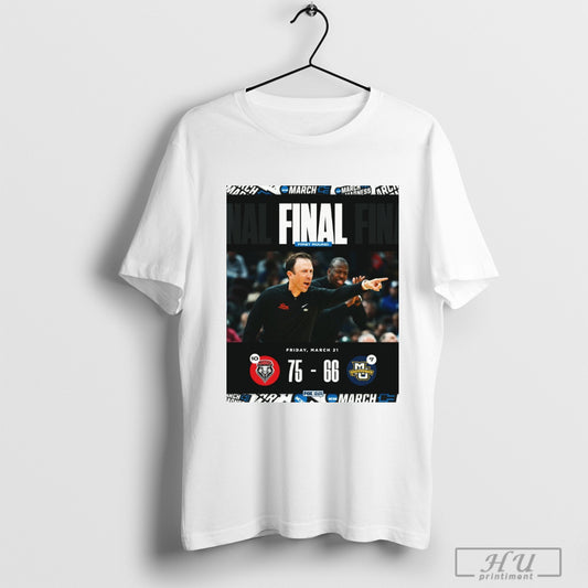 Trending San Jose State Spartans Vs Marquette Golden Eagles Final First Round 75 66 Friday March 21 2025 Poster T Shirt Sweatshirt