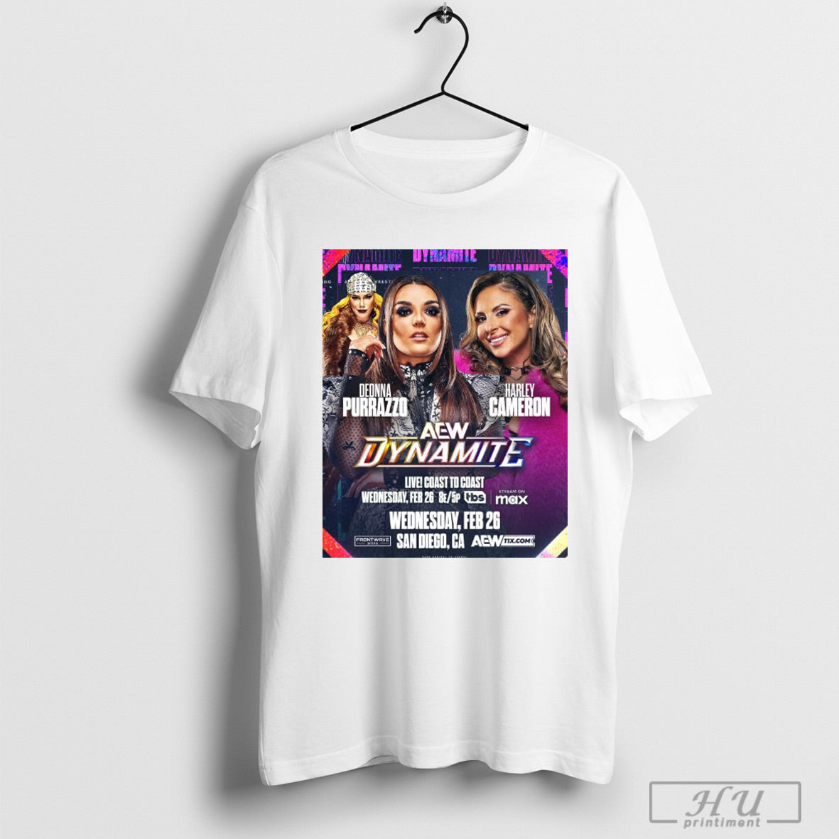 Trendy Aew Dynamite Deonna Purrazzo Vs Harley Cameron Wednesday Feb 26 2025 San Diego Ca Poster T Shirts Sweatshirt