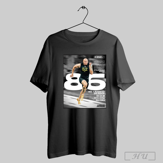 Trendy Arkansas Razorback Football Landon Jackson Athleticism Score Of 86 No 1 Ranked De Edge Nfl Combine Poster T Shirt