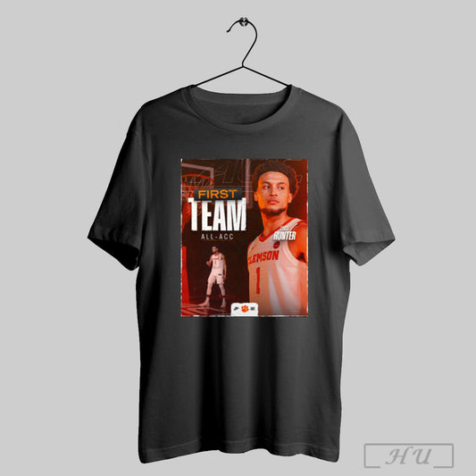 Trendy Best Of The Best Chase Hunter Earns His Spot On The All Acc First Team Clemson Tigers Basketball Poster T Shirt Sweatshirt