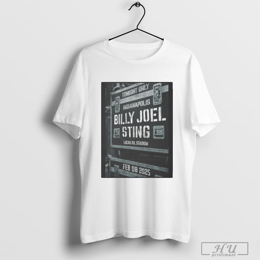 Trendy Billy Joel Sting February 8 2025 At Lucas Oil Stadium Indianapolis Poster T Shirt