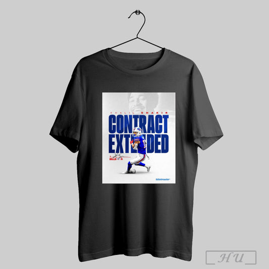 Trendy Buffalo Bills Khalil Shakir Agreed To Terms On A Four Year Contract Extension Through 2029 Signature Poster T Shirt Sweatshirt