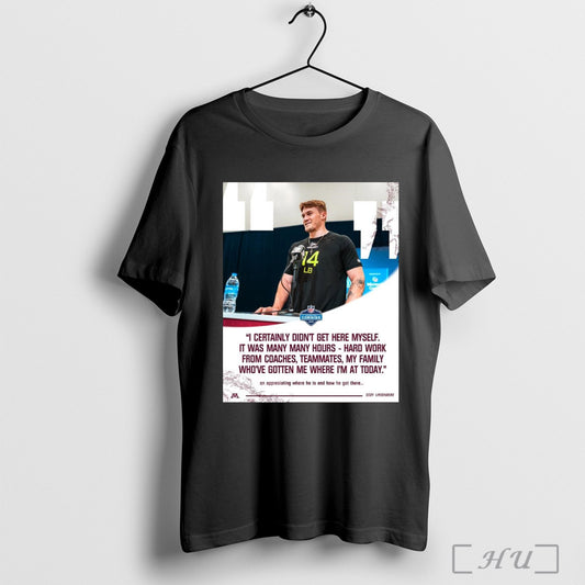 Trendy Minnesota Golden Gopher Football Cody Lindenberg I Certainly Didnt Get Here Myself It Was Many Many Hours Poster T Shirt Sweatshirt