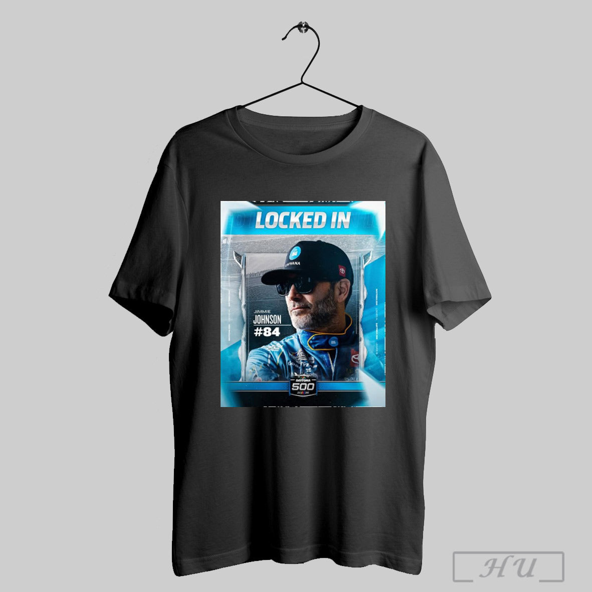 Trendy Nascar Locked In Jimmie Johnson Will Race In Sundays Daytona 500 2025 Poster T Shirts Sweatshirt
