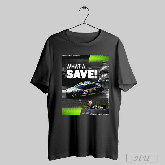 Trendy Nascar What A Save 35 Riley Herbst Can We Get A Ka Chow 23xi Racing Poster T Shirt Sweatshirt