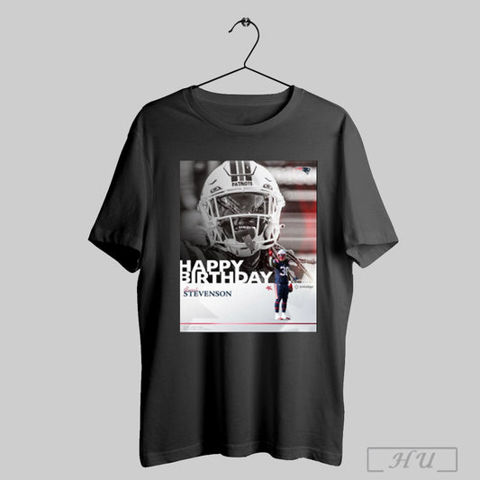 Trendy New England Patriots Football Happy Birthday Rhamondre Stevenson Its Mondres Bday Poster T Shirts Sweatshirt