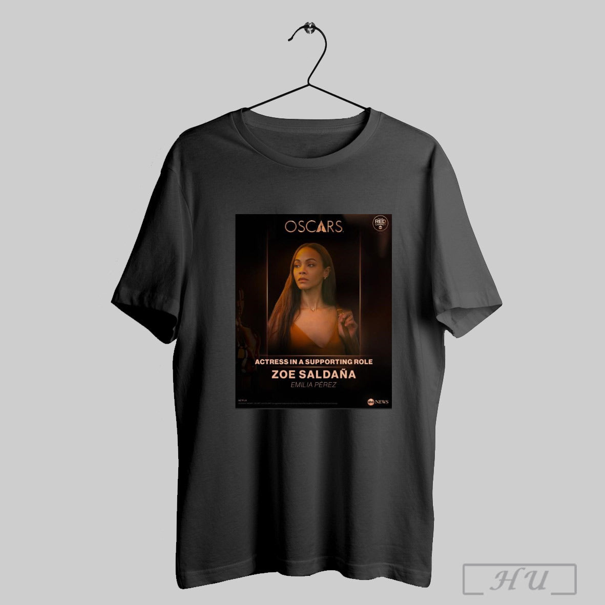 Trendy Official Poster Zoe Saldana Wins The Oscar 97th Academy Award For Actress In A Supporting Role In Emilia Perez T Shirt Sweatshirt