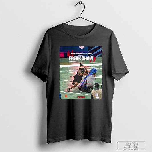 Trendy Ohio State Football Clint Brewster Stock Up On Ty Hamilton Today Hes A Bit Of A Freak Show Poster 2025 T Shirt