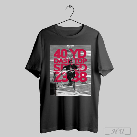 Trendy Ohio State Football Treveyon Henderson 40 Yd Dash Top Speed 23 38 Mph 2nd Fastest Of All Running Backs Poster T Shirts