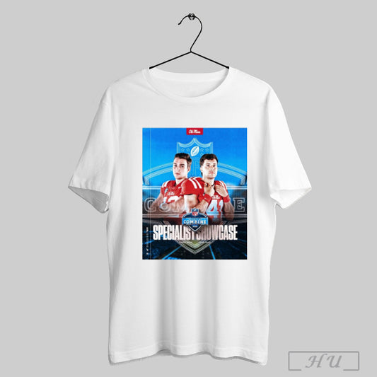 Trendy Ole Miss Rebels Football Nfl Scouting Combine 2025 Specialist Showcase Fraser Masin And Caden Davis Poster T Shirt Sweatshirt