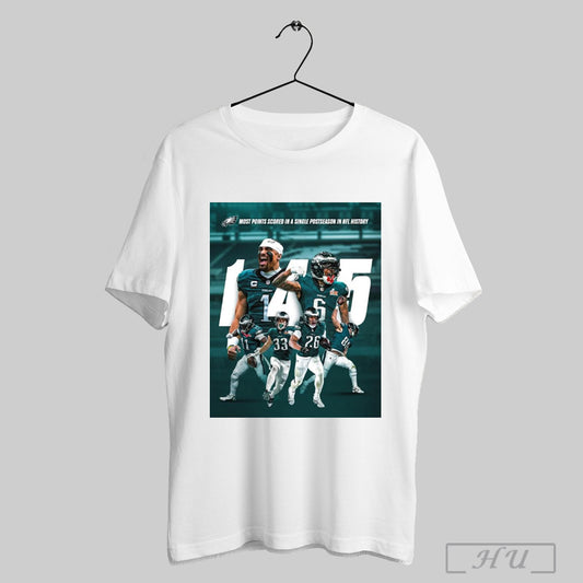 Trendy Philadelphia Eagles 145 Most Points Scored In A Single Postseason In Nfl History Poster T Shirts Sweatshirt
