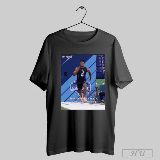 Trendy Philadelphia Eagles Saquon Barkley Him Running 4 4 At 233 To Me Is Outstanding Hey Rookie Welcome To The Nfl Poster T Shirts Sweatshirt